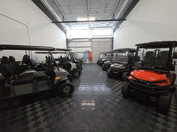 Golf cart interior detail
